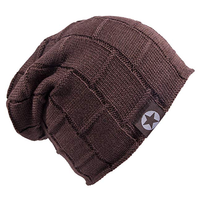 Senker Beanie Hat Winter Warm Cap Soft Thick Slouchy Knit Hats for Men and Women